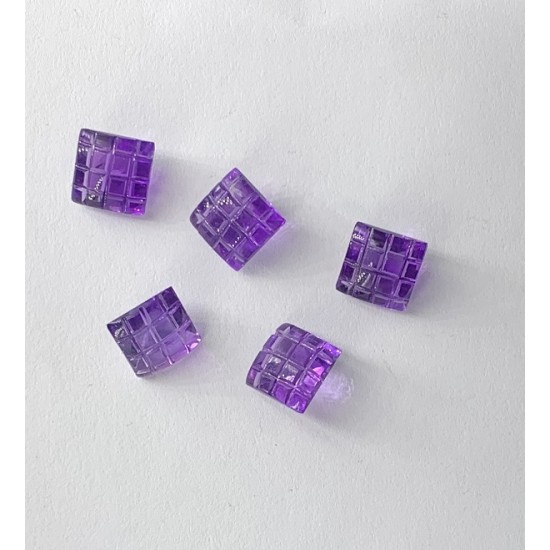 AMETHYST CARVED FACETED