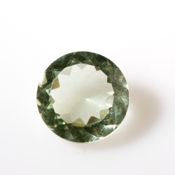 GREEN AMETHYST FACETED ROUND